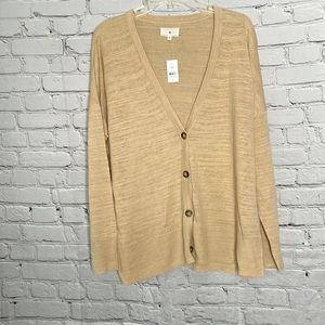 Lou & Grey Women’s Tan/Beige Cardigan